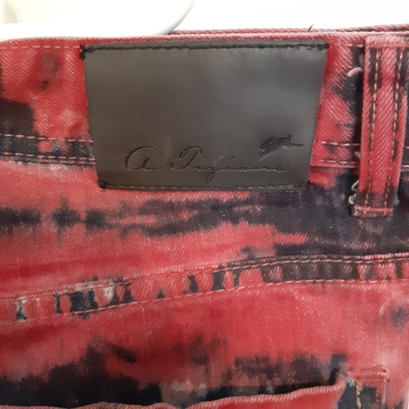NWOT A. TIZIANO TYE DYE RIDING JEANS - Picture 7 of 15